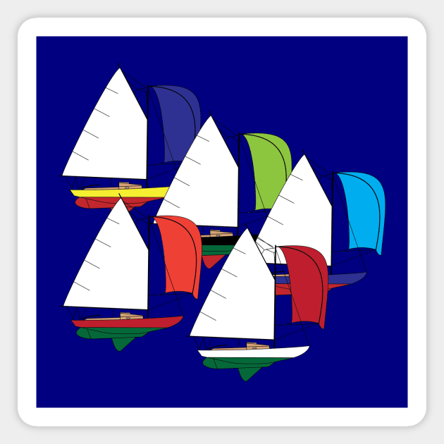 Wianno Senior Sailboats Racing Sticker by CHBB